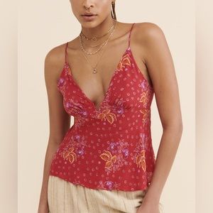 NWOT Free People Float Away Printed Cami